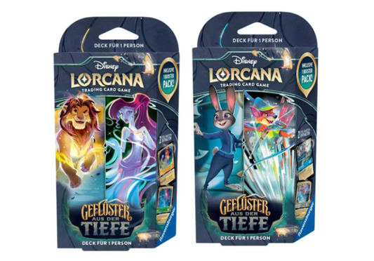 Disney Lorcana - Geflüster aus der Tiefe -  Starter Decks Set 2 Stk DE