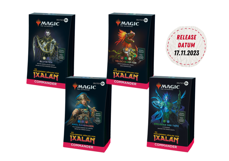 Magic the Gathering - Die verlorenen Höhlen von Ixalan - Commander Deck Set 4-Stück DE