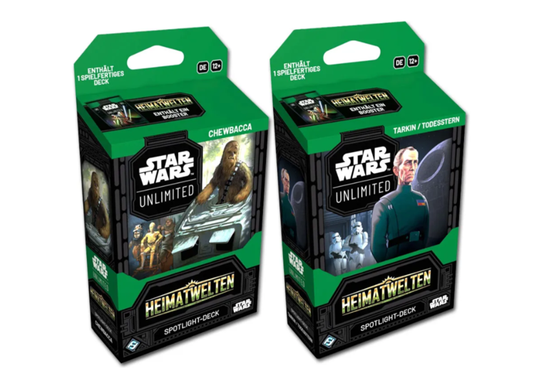 Star Wars: Unlimited - Heimatwelten- Spotlight Starter Deck Set (Tarkin / Todesstern, Chewbacca) (2 Decks) DE