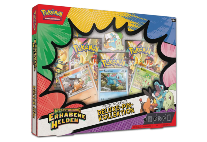 Pokémon - Mega-Entwicklung - Erhabene Helden - Deluxe Pin Kollektion -DE-