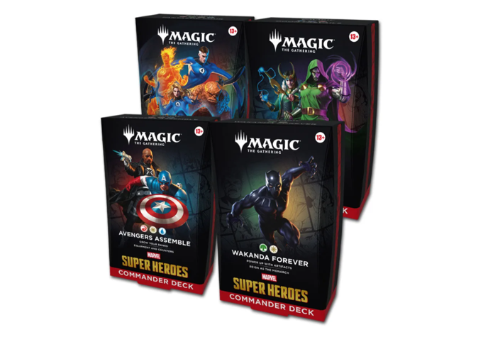 Magic The Gathering - Marvel Super Heroes - Commander Decks (4Stk.) EN