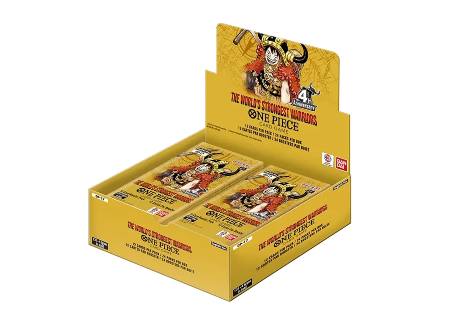 One Piece - The World's Strongest Warriors OP17 - Booster Display (24 Packs) EN