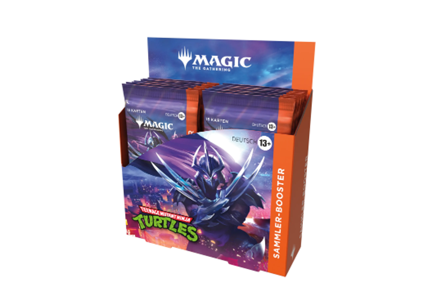 Magic The Gathering - Teenage Mutant Ninja Turtles - Sammler-Booster Display (12 Packs) DE