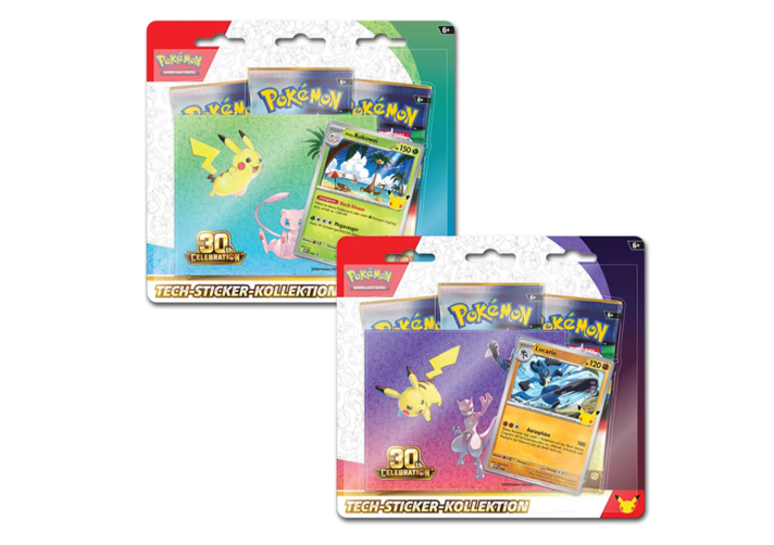 Pokémon - 30 Jahre - Tech Sticker Kollektion DE (1 St. zufällige Auswahl)
