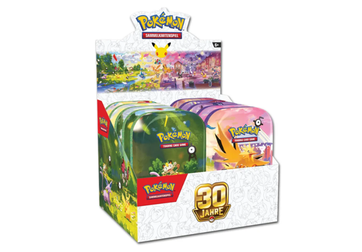 Pokémon - 30 Jahre - Mini Tin DE (1 Stk. zufällige Auswahl)