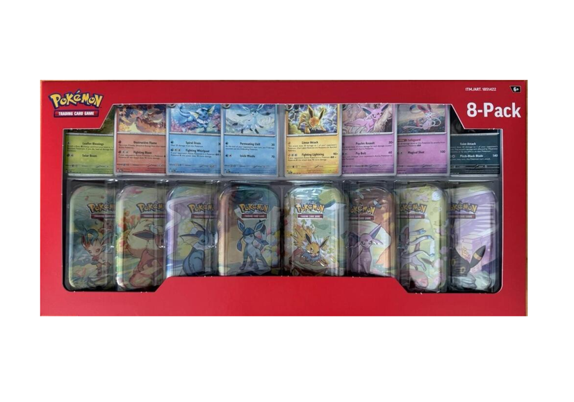 Pokémon - SV8.5 Prismatic Evolution - Costco 8-Pack Mini Tins - EN