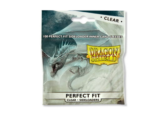 Dragon Shield - Perfect Fit Inner Sleeves Sideloader (100 Sleeves) Clear