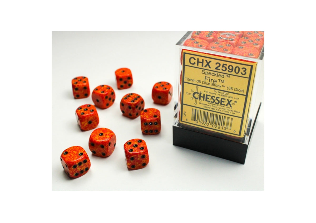 Chessex - 12mm d6 Dice Block (36 Würfel)
