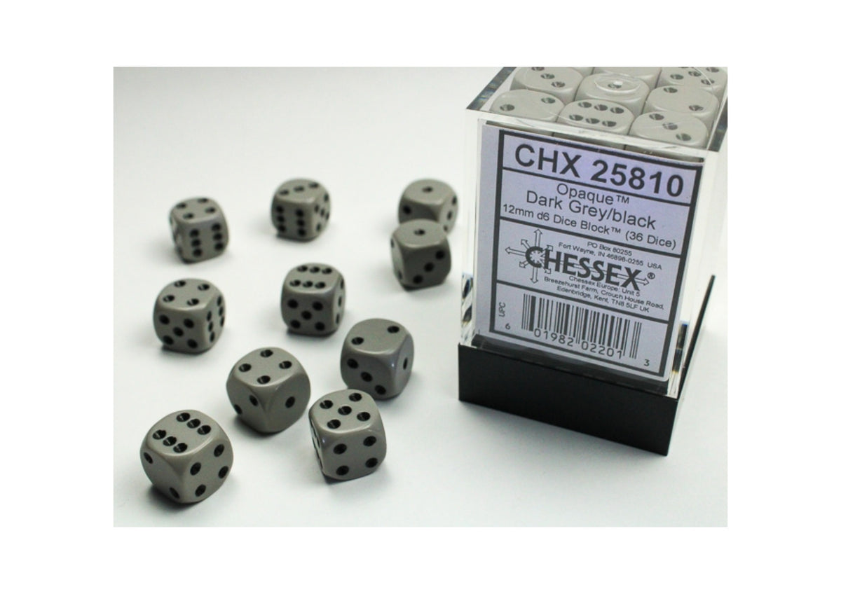 Chessex - 12mm d6 Dice Block (36 Würfel)