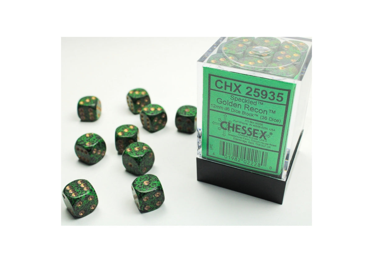 Chessex - 12mm d6 Dice Block (36 Würfel)