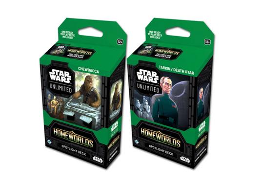 Star Wars: Unlimited - Homeworlds - Spotlight Starter Deck Set (Tarkin / Deathstar, Chewbacca) (2 Decks) EN