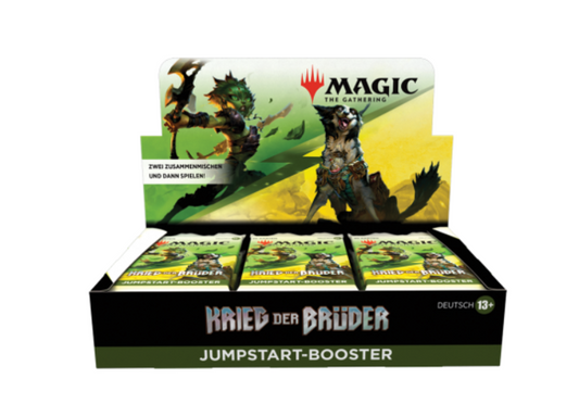 Magic the Gathering - Krieg der Brüder - Jumpstart Booster Display (18 Packs) DE