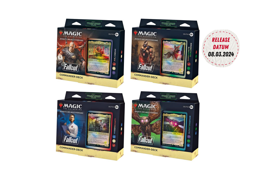 Magic the Gathering - Fallout - Commander Deck Set (4 Decks) DE