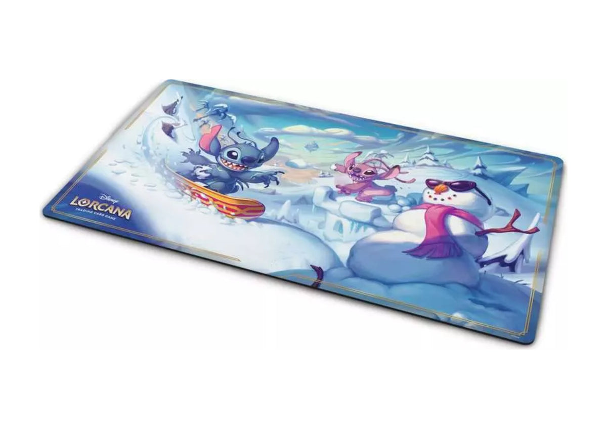 Disney Lorcana - Hyperia City - Play Mat "Stitch - Sorgloser Snowboarder"