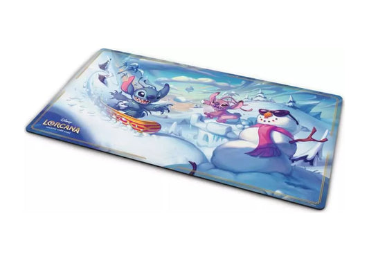 Disney Lorcana - Hyperia City - Play Mat "Stitch - Sorgloser Snowboarder"