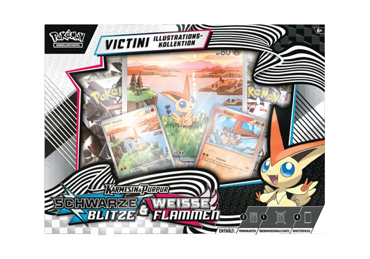 Pokémon - Schwarze Blitze & Weisse Flammen - Victini Illustration Kollektion DE