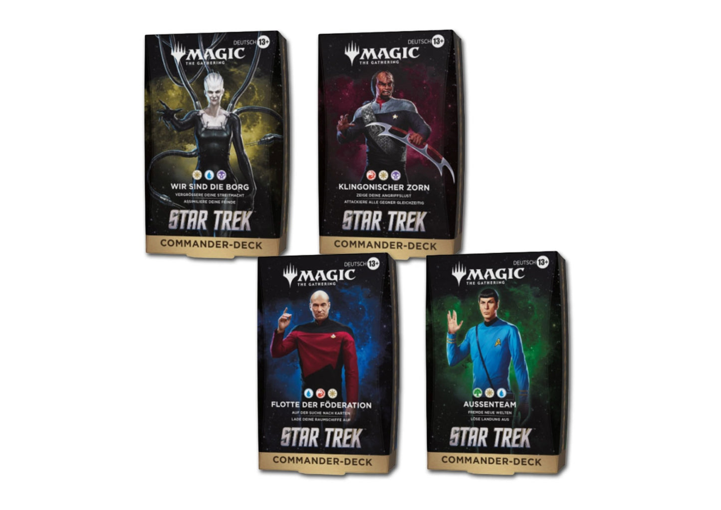 Magic The Gathering - Star Trek - Commander Deck Set (4 Decks) DE