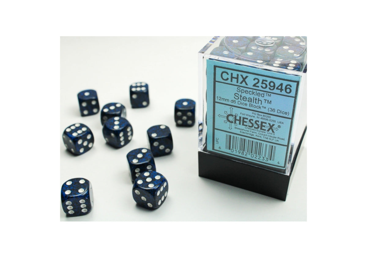 Chessex - 12mm d6 Dice Block (36 Würfel)