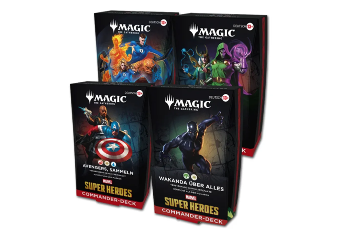 Magic The Gathering - Marvel Super Heroes - Commander Decks (4Stk.) DE