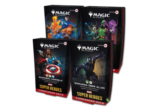 Magic The Gathering - Marvel Super Heroes - Commander Decks (4Stk.) DE