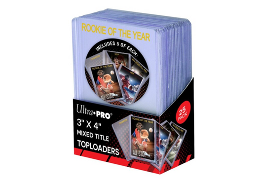 Ultra Pro - 3" x 4" Mixed Title Toploader (25 Pieces)