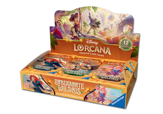 Disney Lorcana - Unbekannte Wildnis - Booster Display (24 Packs) DE