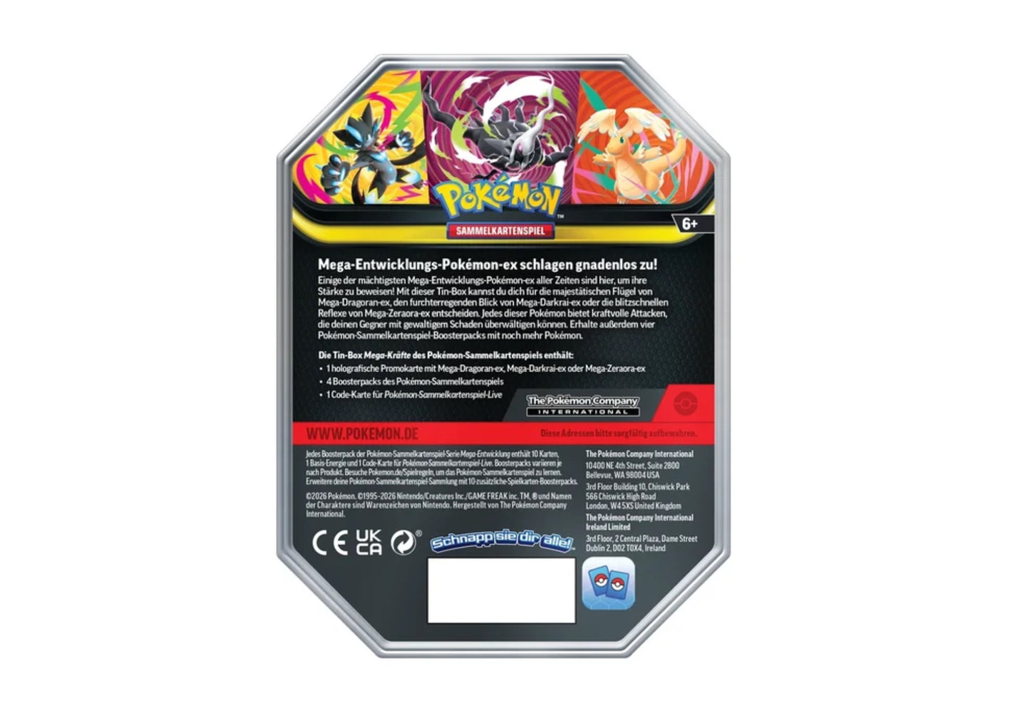 Pokémon - Mega-Kräfte EX Tin-Box - Mega Darkrai EX DE