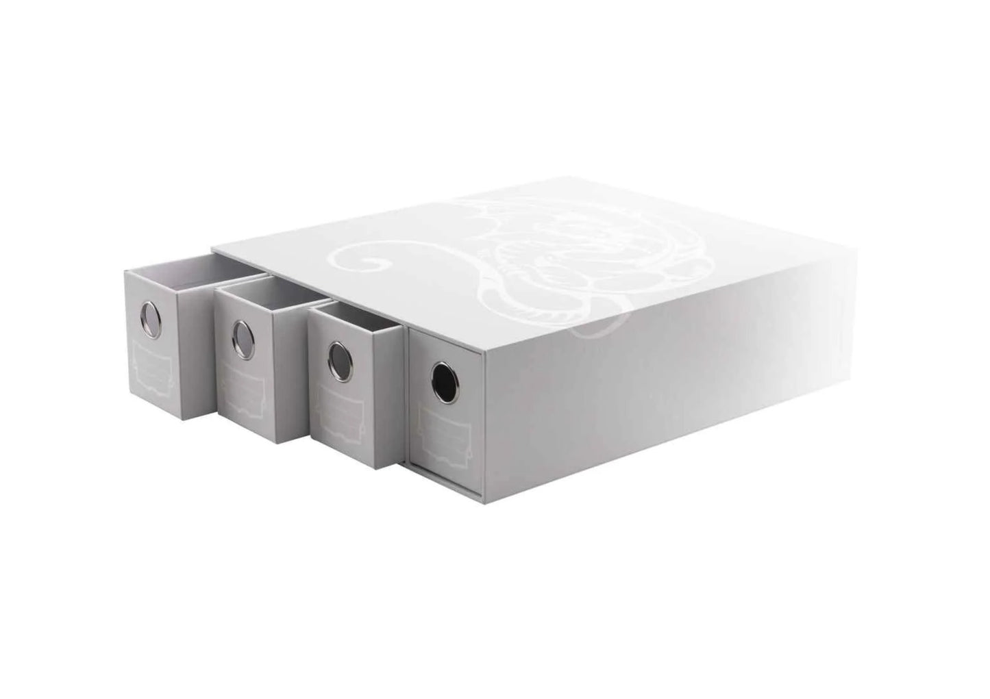 Dragon Shield – Fortress 4 Card Drawers – Horizontal – White