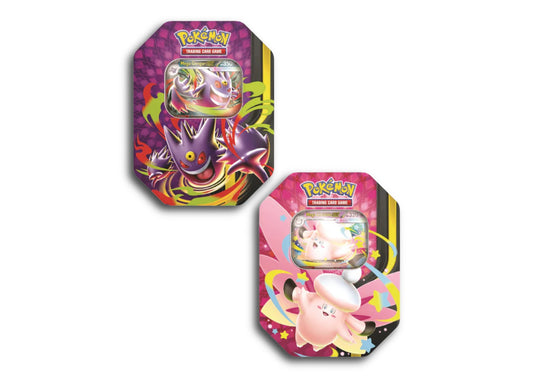 Pokémon - Mega Moonlit EX Tin-Box - Mega Clefable EX, Mega Gengar EX (zufällige Auswahl) - EN