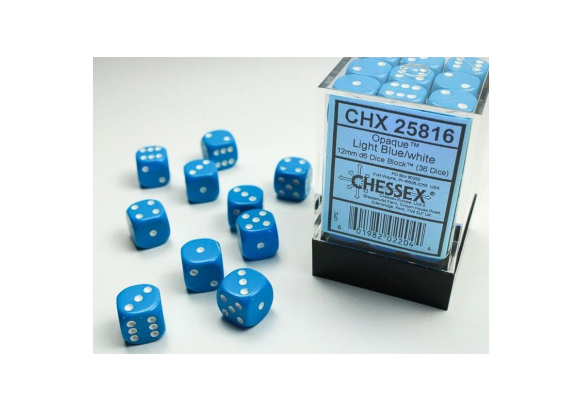 Chessex - 12mm d6 Dice Block (36 Würfel)