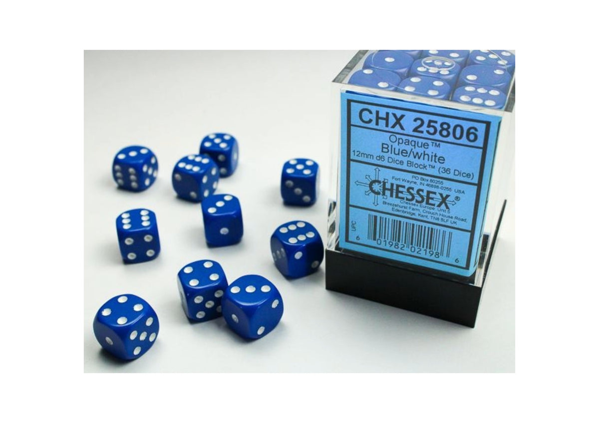 Chessex - 12mm d6 Dice Block (36 Würfel)