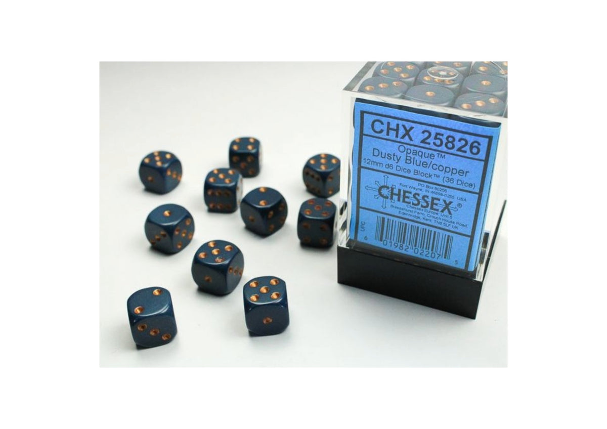 Chessex - 12mm d6 Dice Block (36 Würfel)