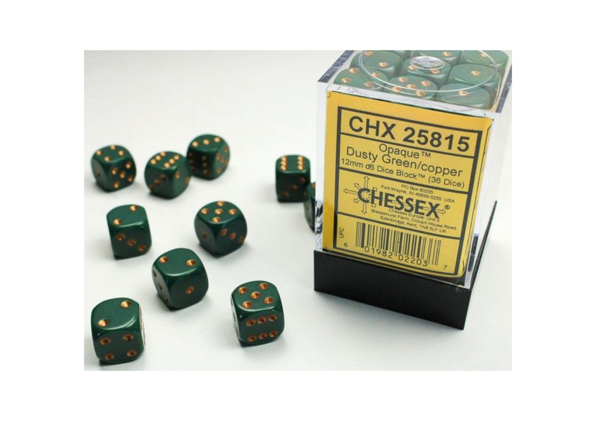 Chessex - 12mm d6 Dice Block (36 Würfel)