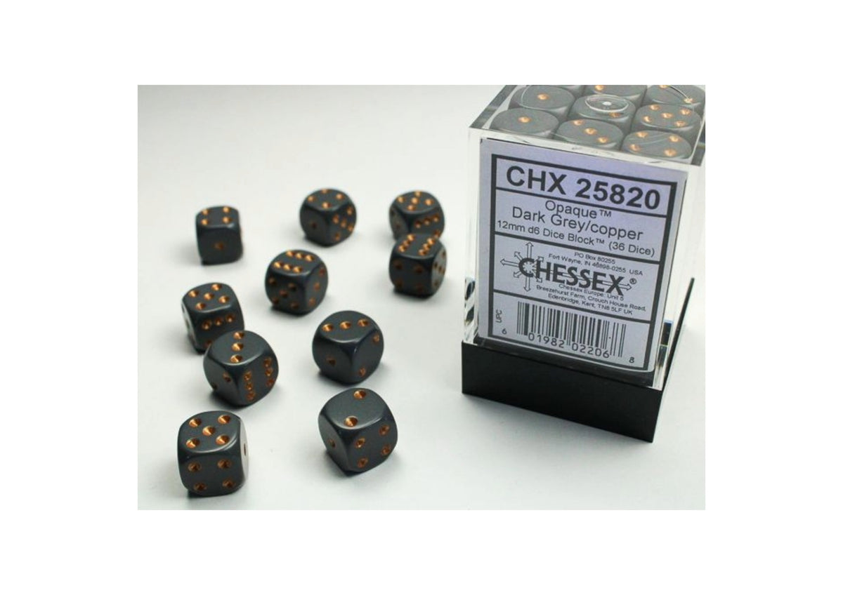 Chessex - 12mm d6 Dice Block (36 Würfel)