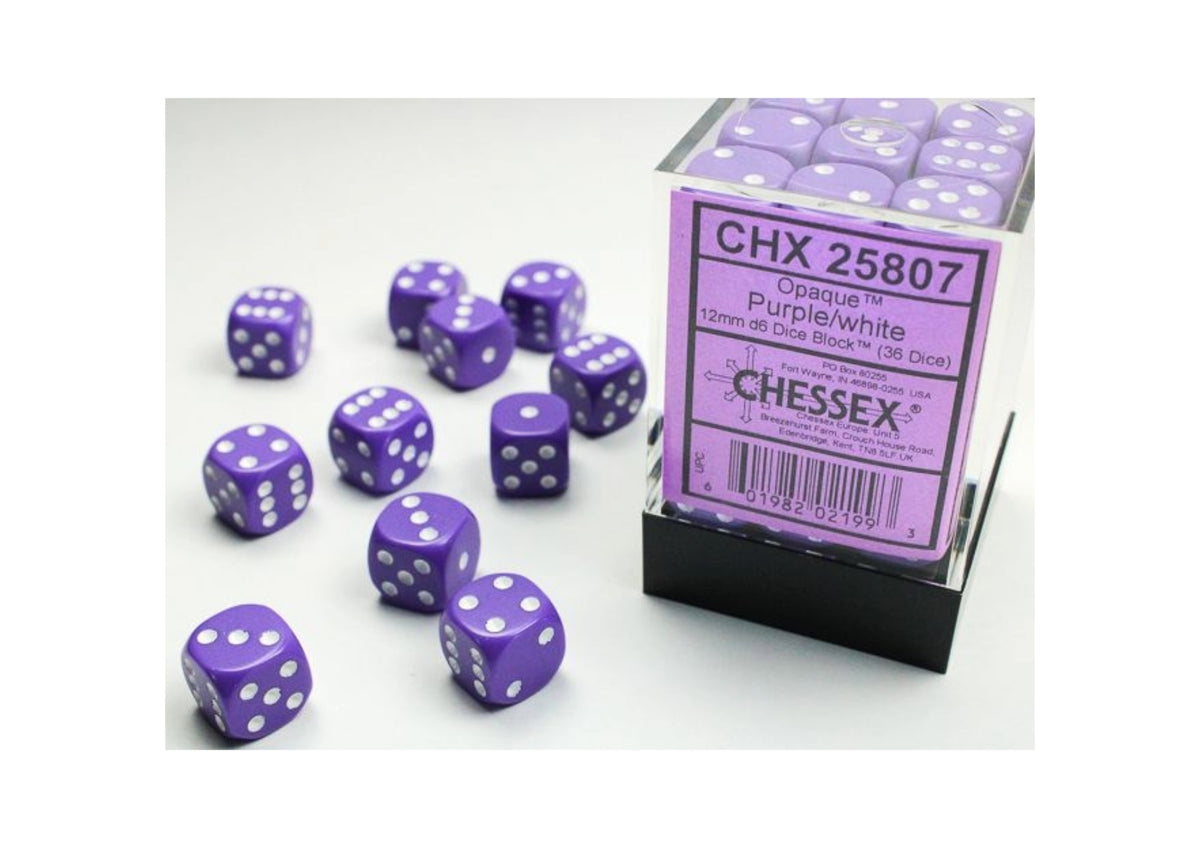 Chessex - 12mm d6 Dice Block (36 Würfel)