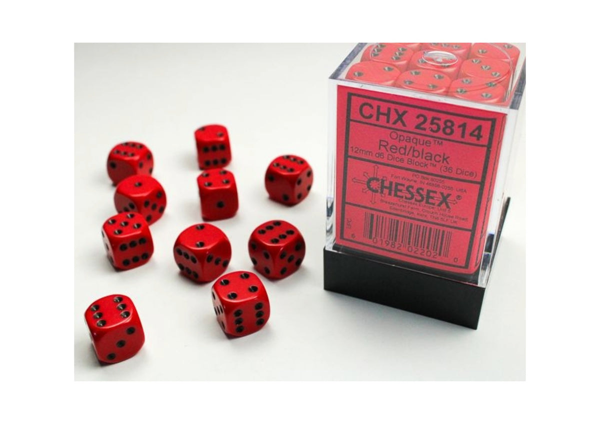 Chessex - 12mm d6 Dice Block (36 Würfel)