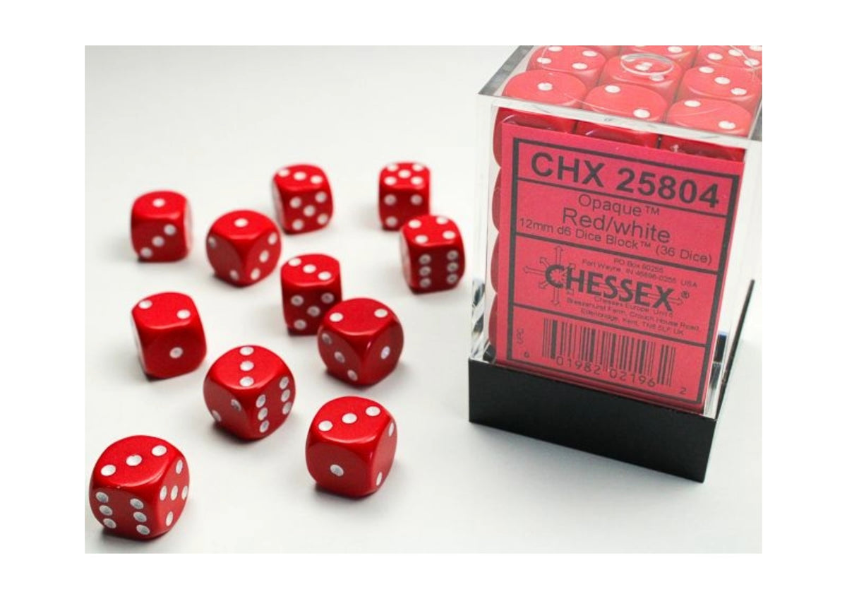 Chessex - 12mm d6 Dice Block (36 Würfel)
