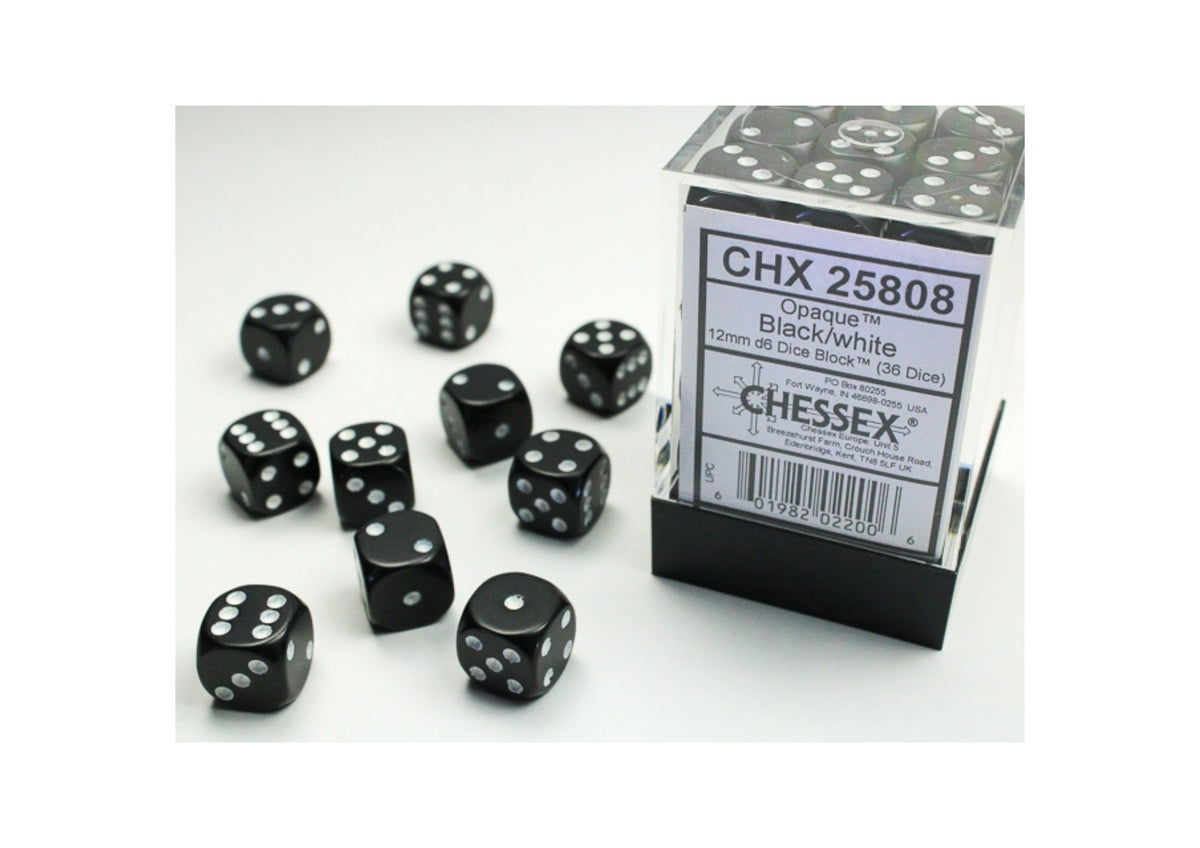 Chessex - 12mm d6 Dice Block (36 Würfel)
